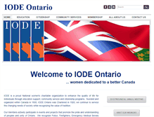 Tablet Screenshot of iodeontario.ca